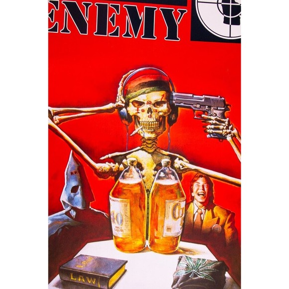 Public Enemy Muse Sick-N-Hour Poster VTG 1994 Funky #8001 Chuck D Flavor Flav - Picture 7 of 9